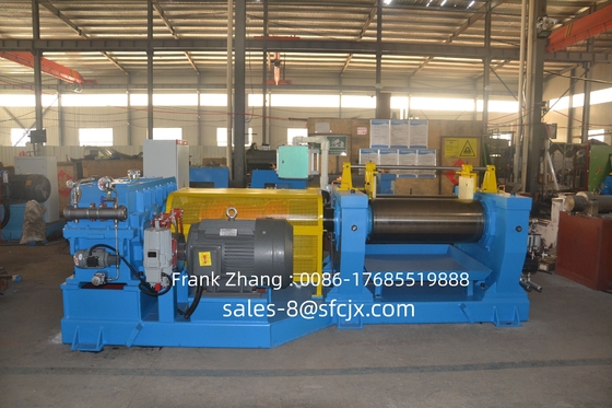 Customized With Different Mixing Chamber Configurations  2 Roll Rubber Mixing Machine , 16" Open Rubber Mixing Mill